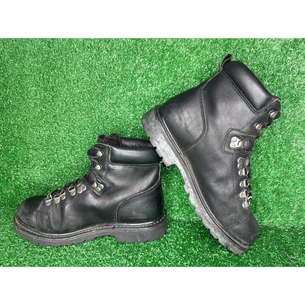 Harley Davidson Dipstick Boots Mens 9.5 Black Leather Motorcycle D91610